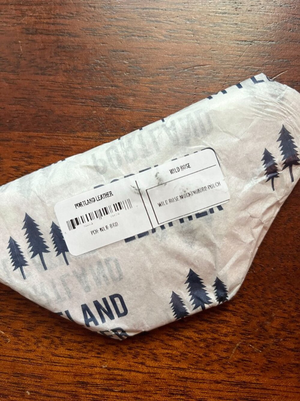 Portland Leather "Wild Rose" mockingbird pouch NWT - Picture 4 of 5
